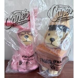 A Christmas Story Raising Canes Plush Dog TWO Limited Edition 2025. SEALED